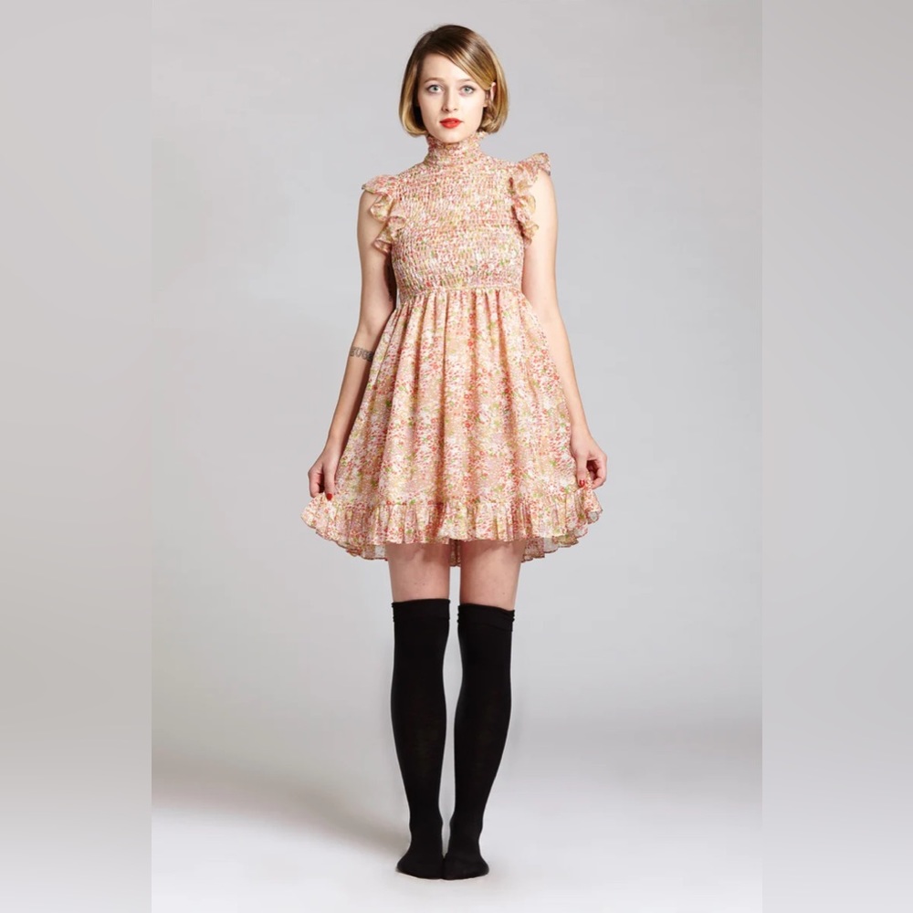 L’ECOLE DES FEMME Lolita Smock Dress size 10 - Picture 2 of 5